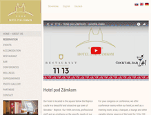 Tablet Screenshot of hotelpodzamkom.sk